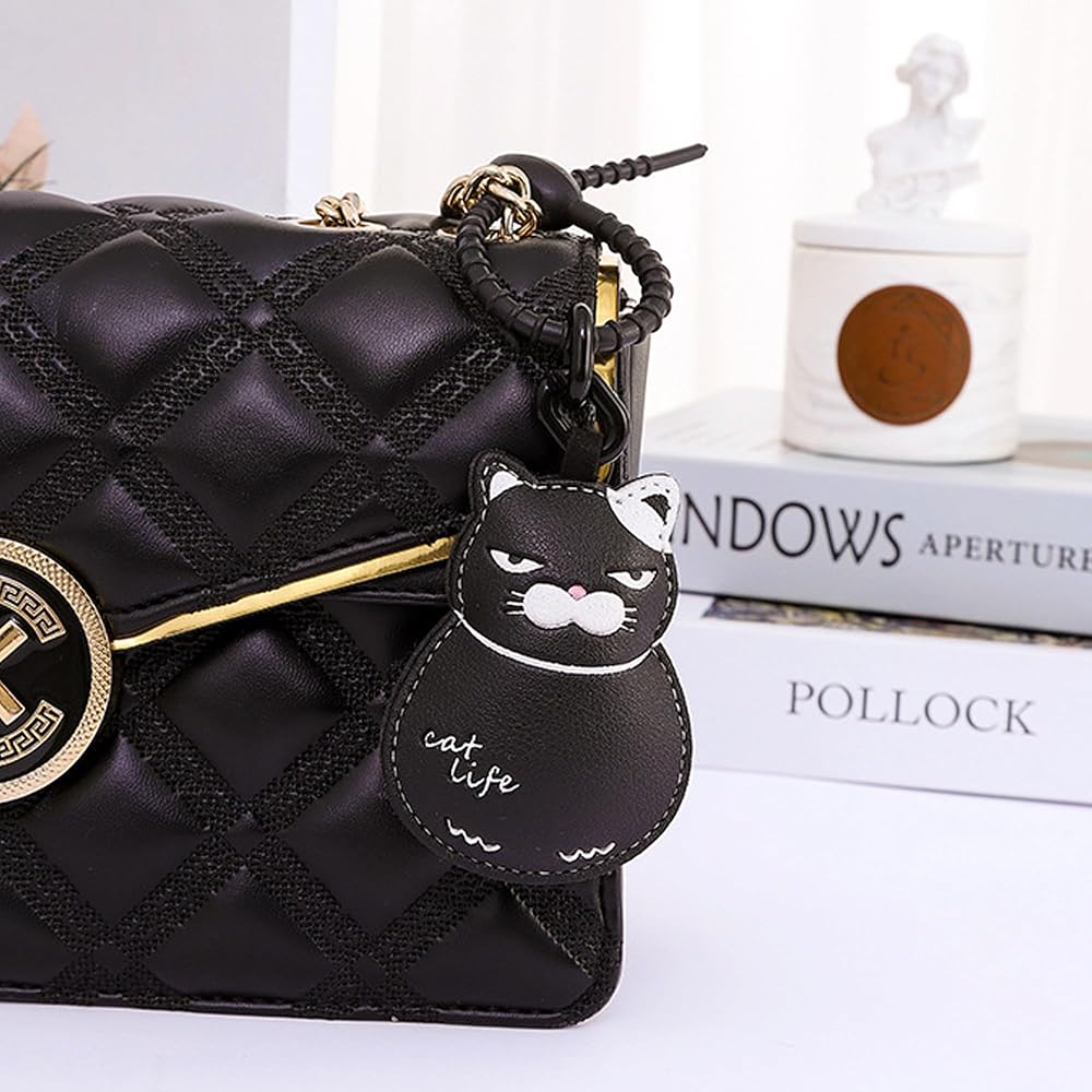 【Eve】BLACK CAT HANDBAG with CHARM SET Eve】BLACK CAT HANDBAG with CHARM SET